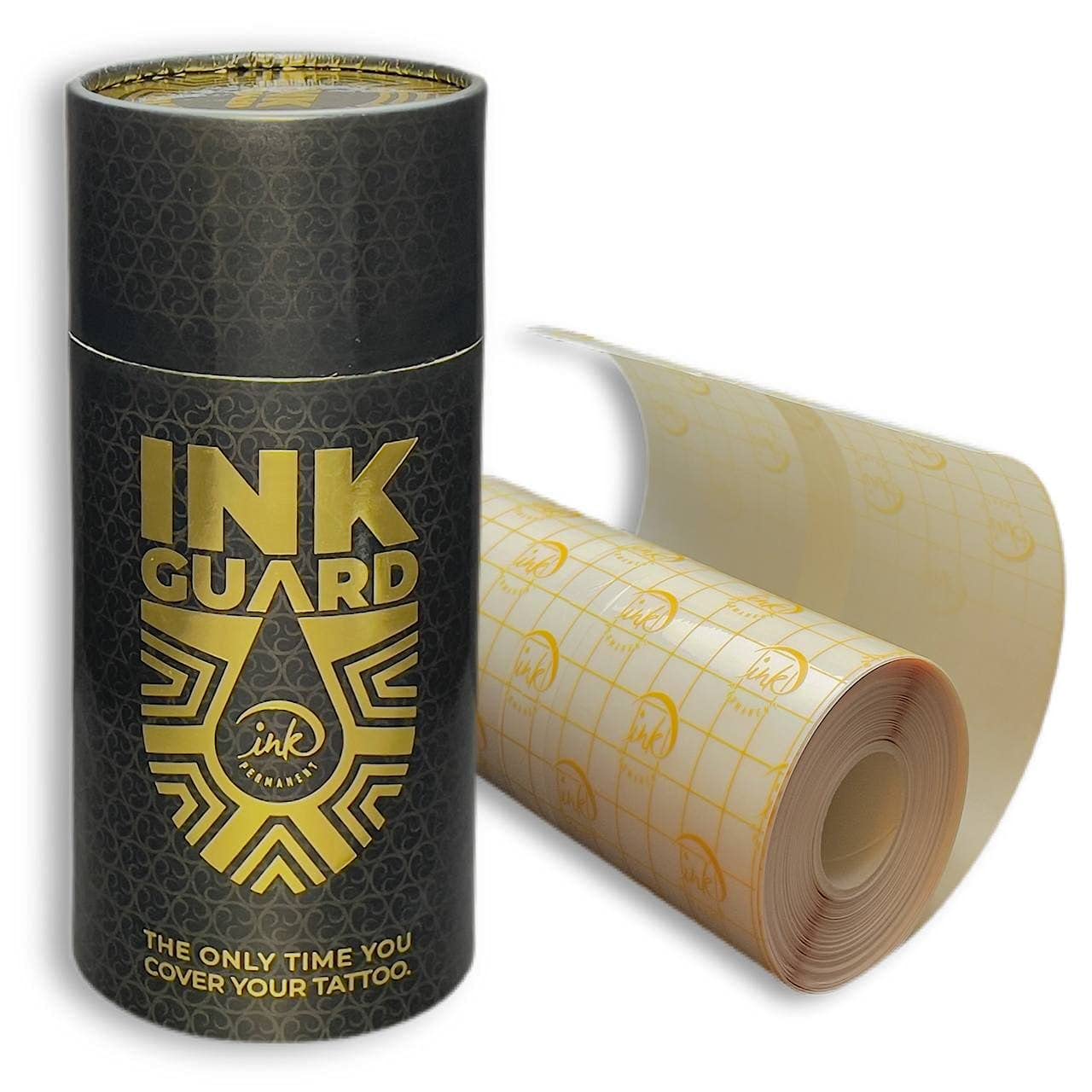Ink Guard Tattoo Aftercare Bandage 6"x 32 Feet (11 yards)Tattoo Skin, Transparent, Waterproof, Extra Adhesive Second Skin, Tattoo Supplies Second Skin Tattoo with PET Backing on PU Tattoo Bandage Film