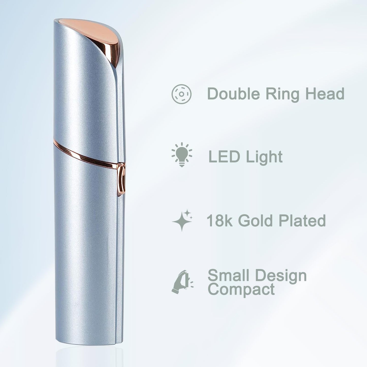 Facial Hair Removal for Women, Painless Hair Remover for Face Woman, Upper Lip Chin Hair Removal, USB Rechargeable
