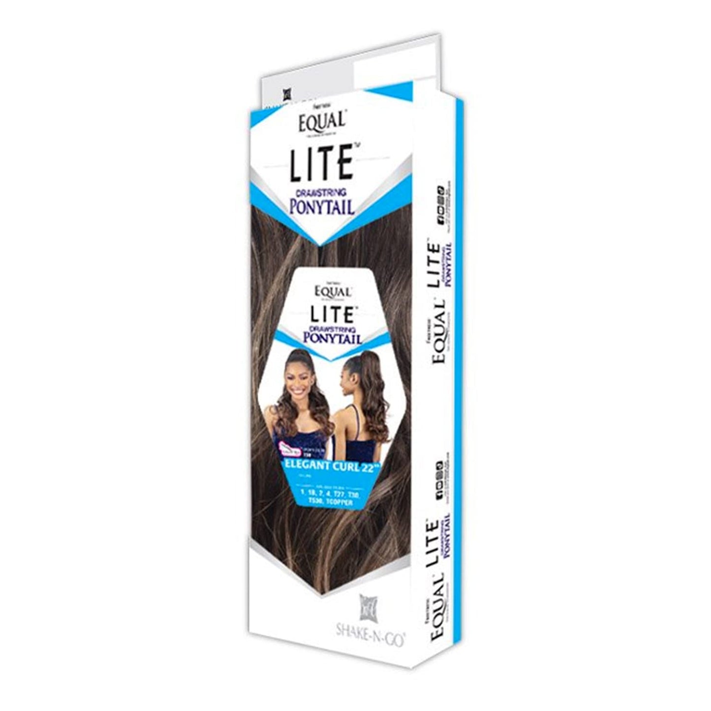 Free Tress Equal Lite Drawstring Ponytail Elegant Curl 22" (T30)