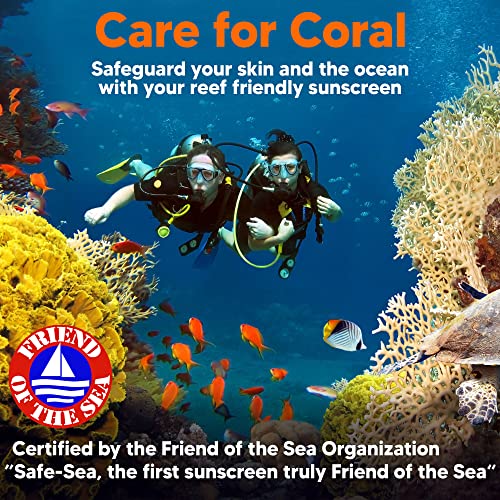 Safe Sea SPF50+ Kids Sunscreen | Travel Size 3.4 oz. | For sensitive skin | anti-jellyfish and Sea Lice sting protective lotion | Coral reef safe sunscreen