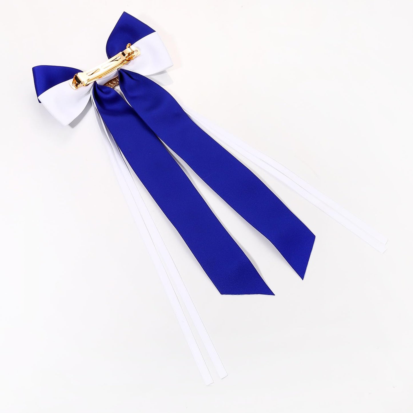 Game Day Hair Bows Accessories for Women Jeweled Football Hair Bow Clips Large Hair Ribbons Blue Spirit Day Accessories Game Day Outfits Sports Team Spirit Football Mom Accessories Gifts (Pattern B3)