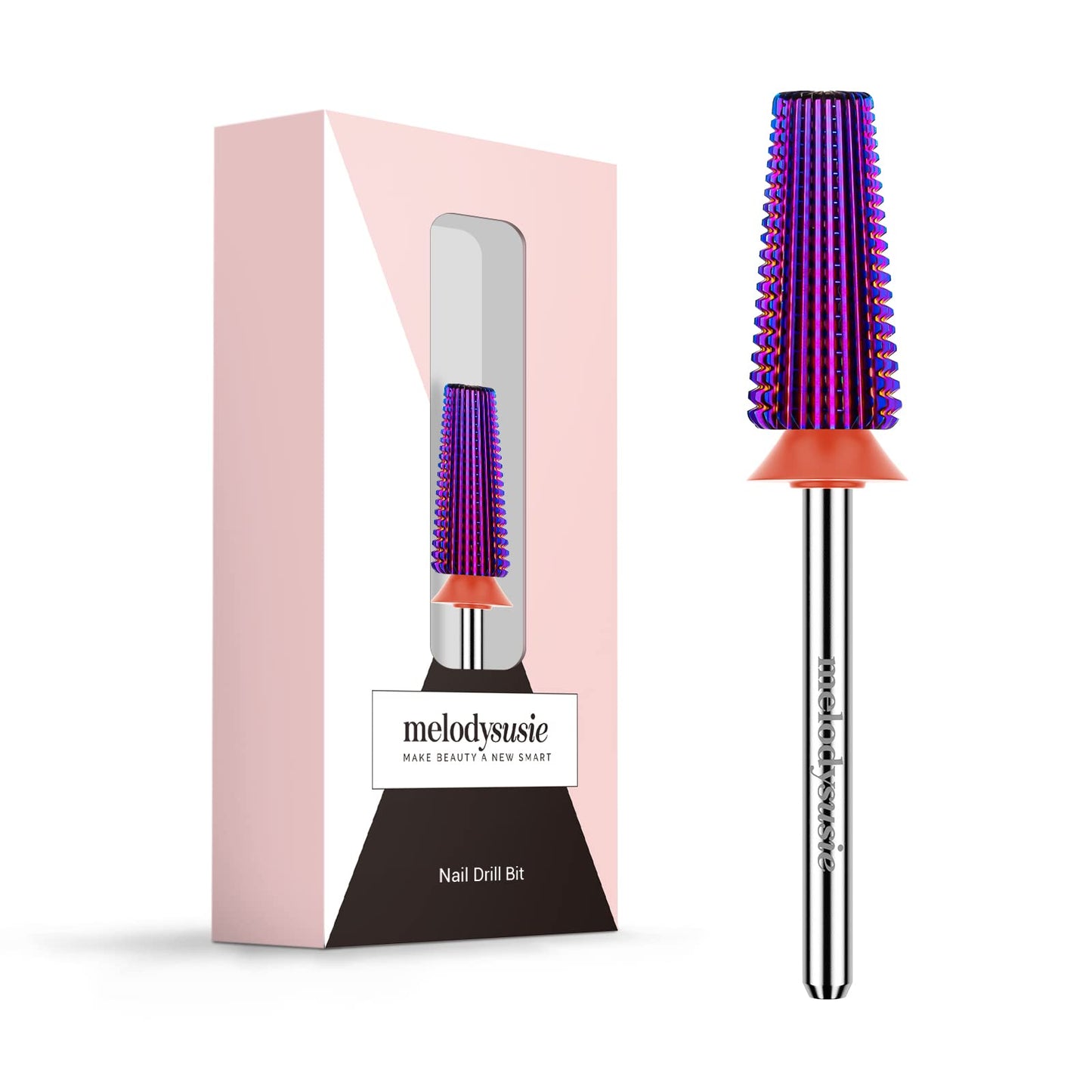 MelodySusie Professional Nail Drill - 30000 RPM Rechargeable Portable Nail Drills with 6 Bits and 106 Sanding Bands with Professional 5 in 1 Nail Drill Bits