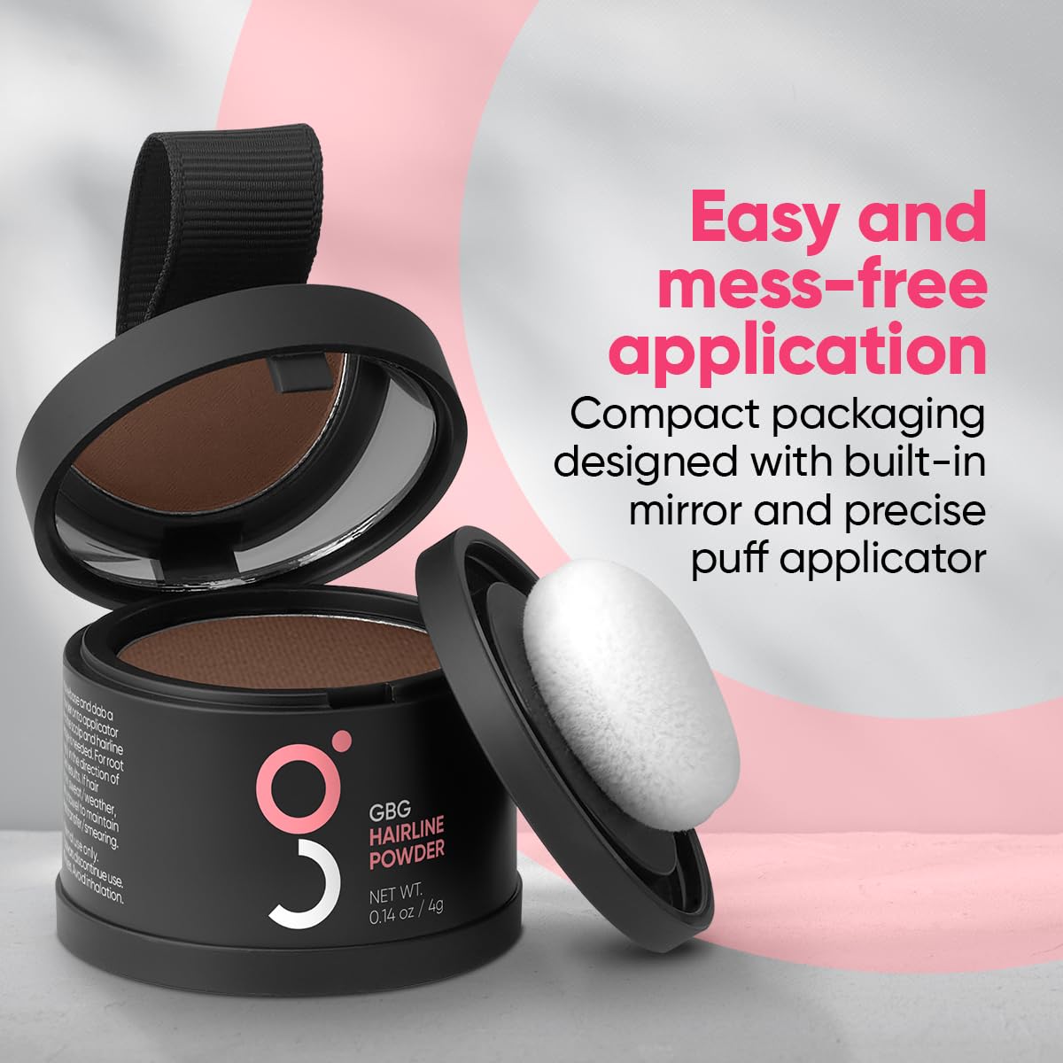 Hairline Powder Instantly Conceals Hair Loss, Root Touch Up Hair Toppers for Women & Men, Hair Fibers for Thinning Hair, Root Cover Up, Stain-Proof 48 Hour Formula (White)