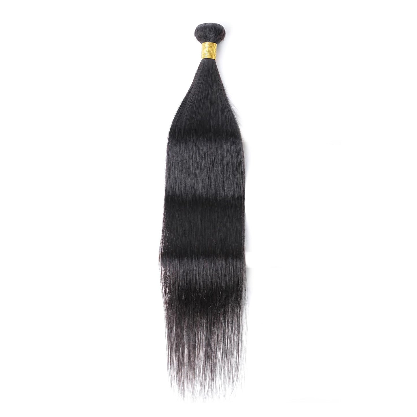 huarisi 22 inch Human Hair Straight Bundle Silky 10A Virgin Remy Straight Human Hair Single Bundles 100% Unprocessed Brazilian Hair Bundles Natural Color for Blaack Women