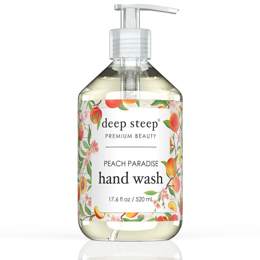 Deep Steep Liquid Hand Wash, 17.6 Ounces (Peach Paradise)