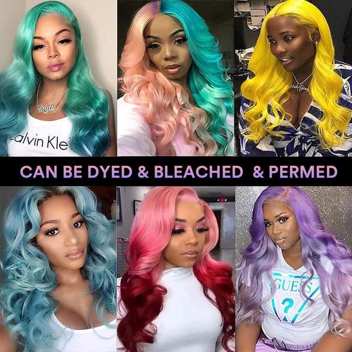 HOTLOVE 613 Lace Front Wig Human Hair, 13x6 Transparent Lace 613 HD Lace Frontal Wig For Women 200% Body Wave Blonde Lace Front Wigs Human Hair Pre Plucked With Baby Hair 20inch