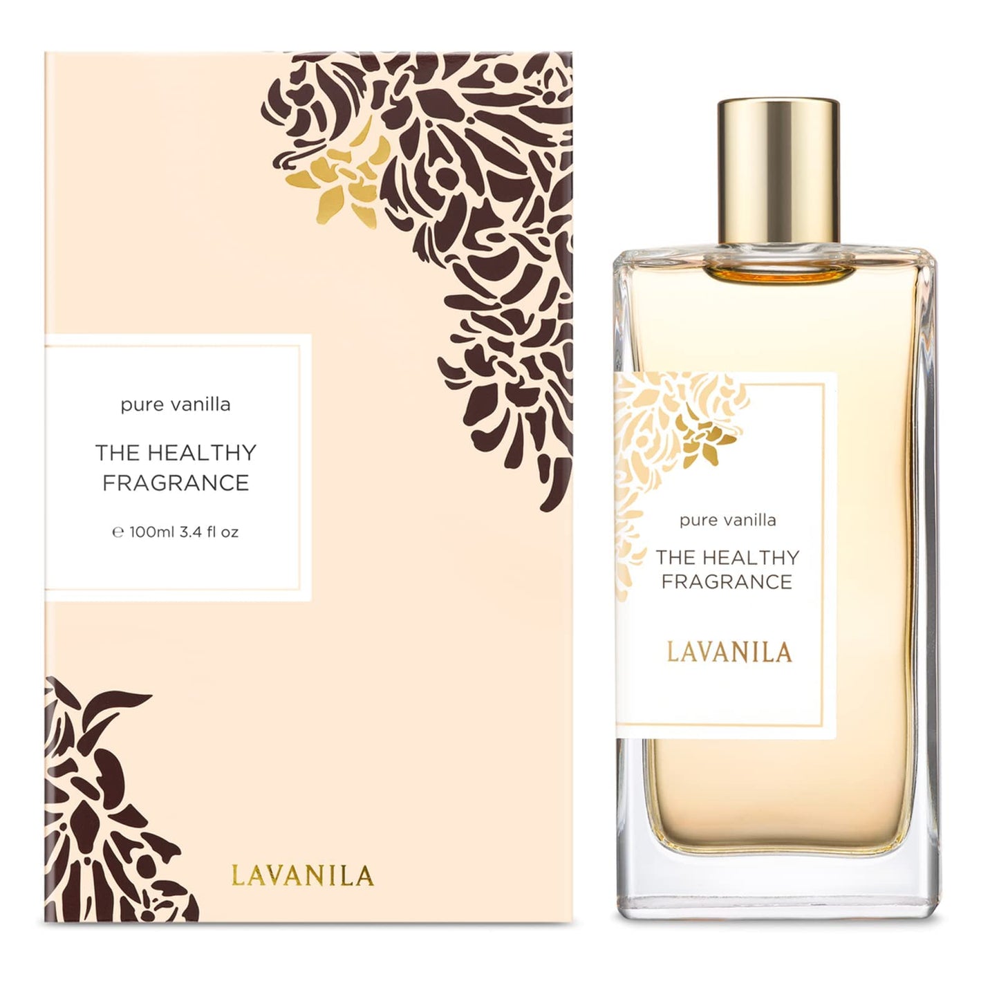 Lavanila Pure Vanilla Perfume Set for Women, 3.4oz + Roller-Ball - Pure Madagascar Vanilla & Creamy Tonka Bean, The Healthy Fragrance, Clean and Natural