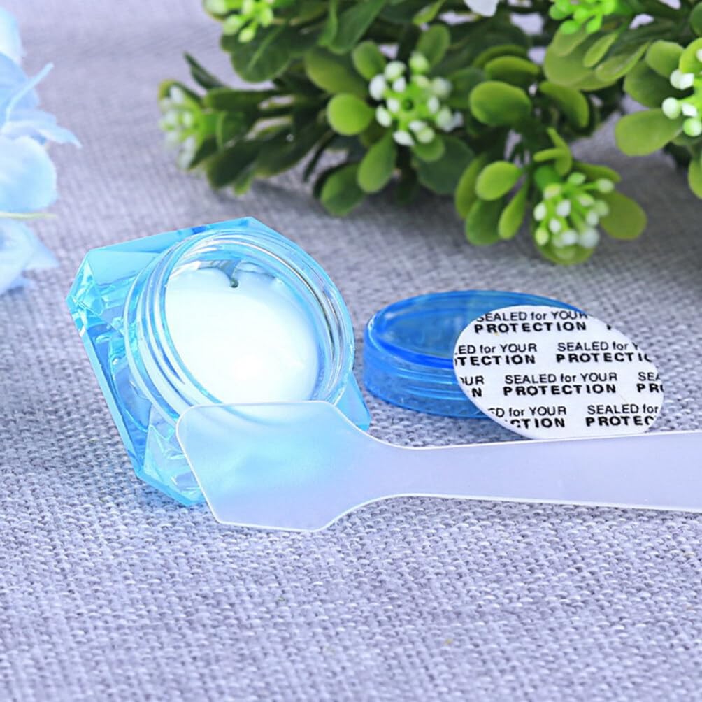 Healifty 50pcs Makeup Spatula Tool Scoop Beauty Tools Makeup Spoons Transparent Spatula Facial Cream Spatula Cosmetic Spatula Smooth Waxing Spatulas makeup tools Household items Disposable