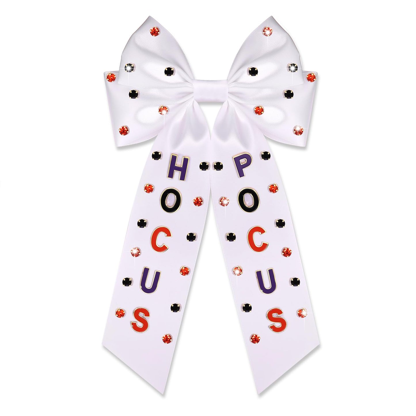 Halloween Hair Bows for Women Ghost BOO Pumpkin Hair Bows Clips Jeweled Big Halloween Hair Ribbons Bows Barrettes Spooky Cheer Bows Halloween Accessories Outfits Gifts (Pattern H2)