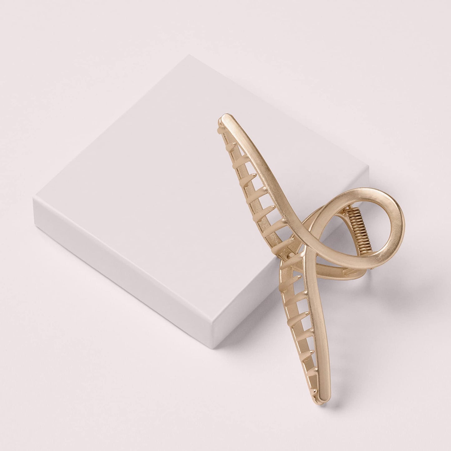 The Hair Edit French Twist Claw Clip - Large Gold Metal Loop Jaw Clip