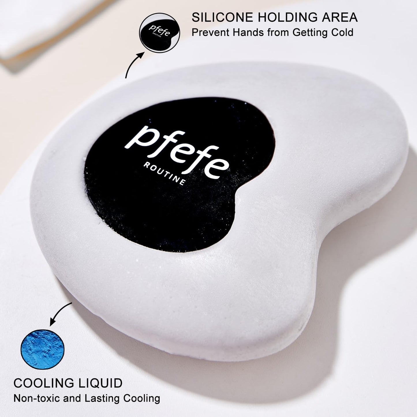 pfefe Stainless Steel Cryo Gua Sha - Gua Sha Facial Beauty Tools - Metal Skin Care Gua Sha for Body SPA Face Neck Eye