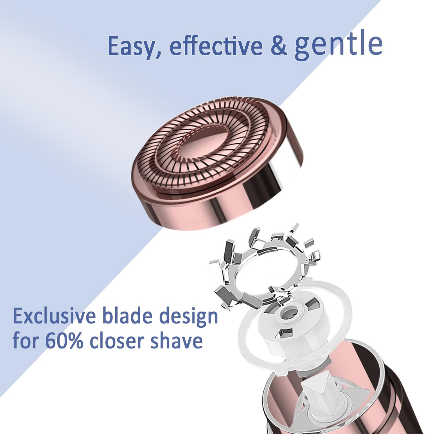 Facial Hair Removal for Women, Painless Hair Remover for Face Woman, Upper Lip Chin Hair Removal, USB Rechargeable
