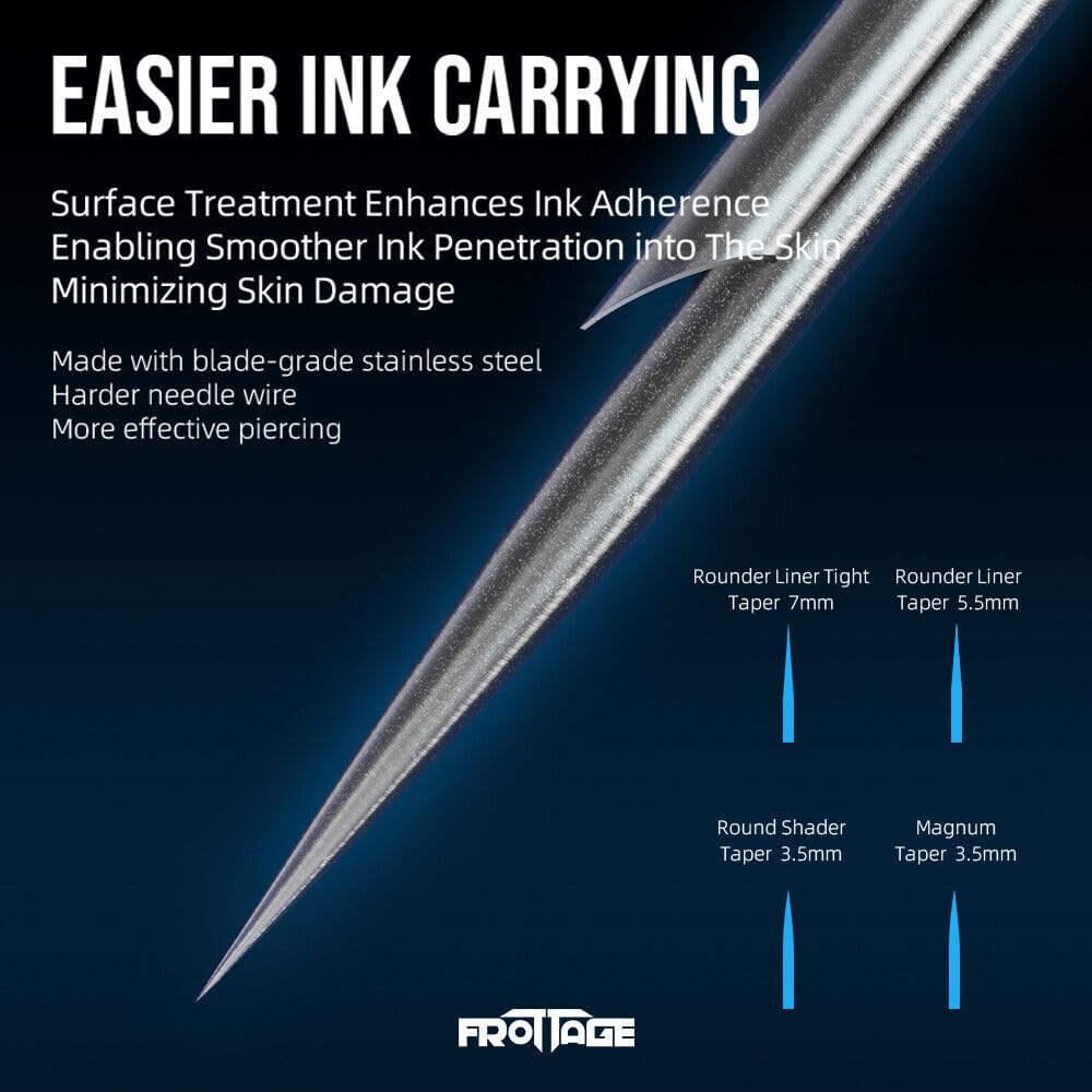 DGT FROTTAGE Tattoo Cartridge Needles 16PCS Pack (1209 Round Mag/Curve Mag)