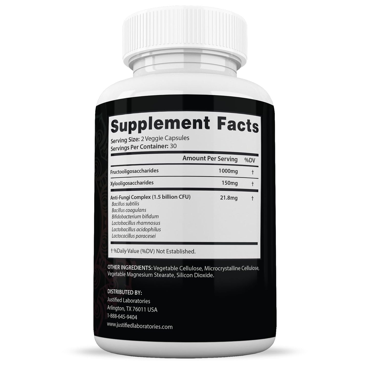 Justified Laboratories (5 Pack) Metanail 1.5 Billion CFU Probiotic Nail Support 300 Capsules