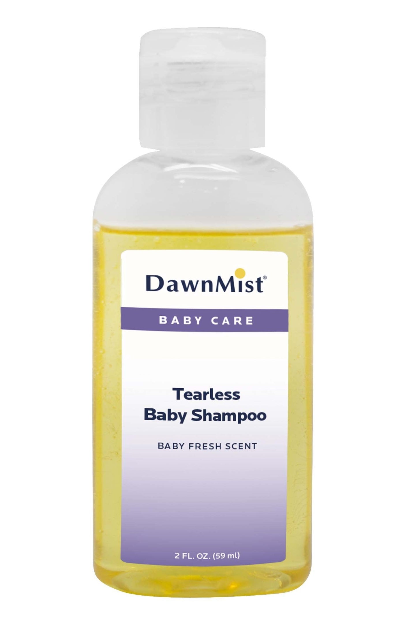 Dukal Dawn Mist Tearless Baby Shampoo with Dispensing Cap, 4 oz. Bottle, Pack of 96