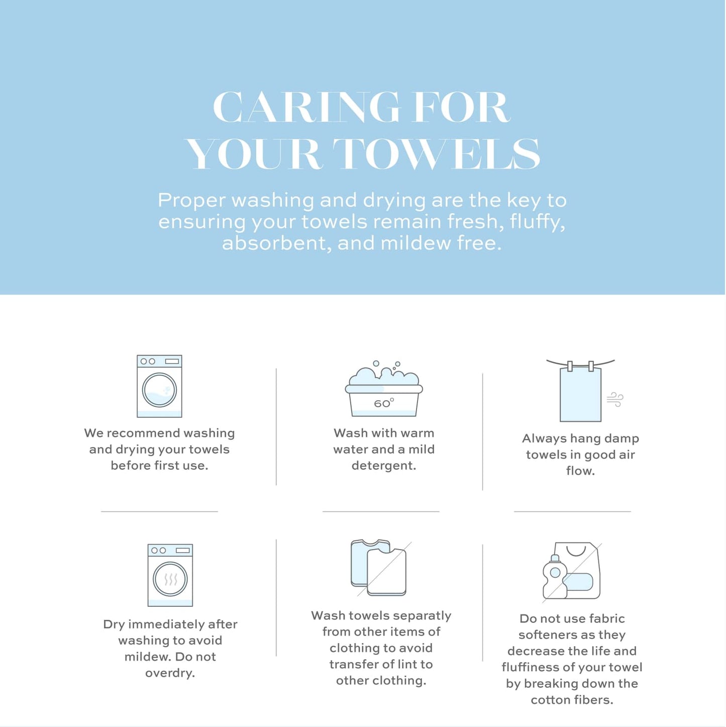 White Classic Luxury Cotton Washcloths - Large Hotel Spa Bathroom Face Towel | 12 Pack | Silver