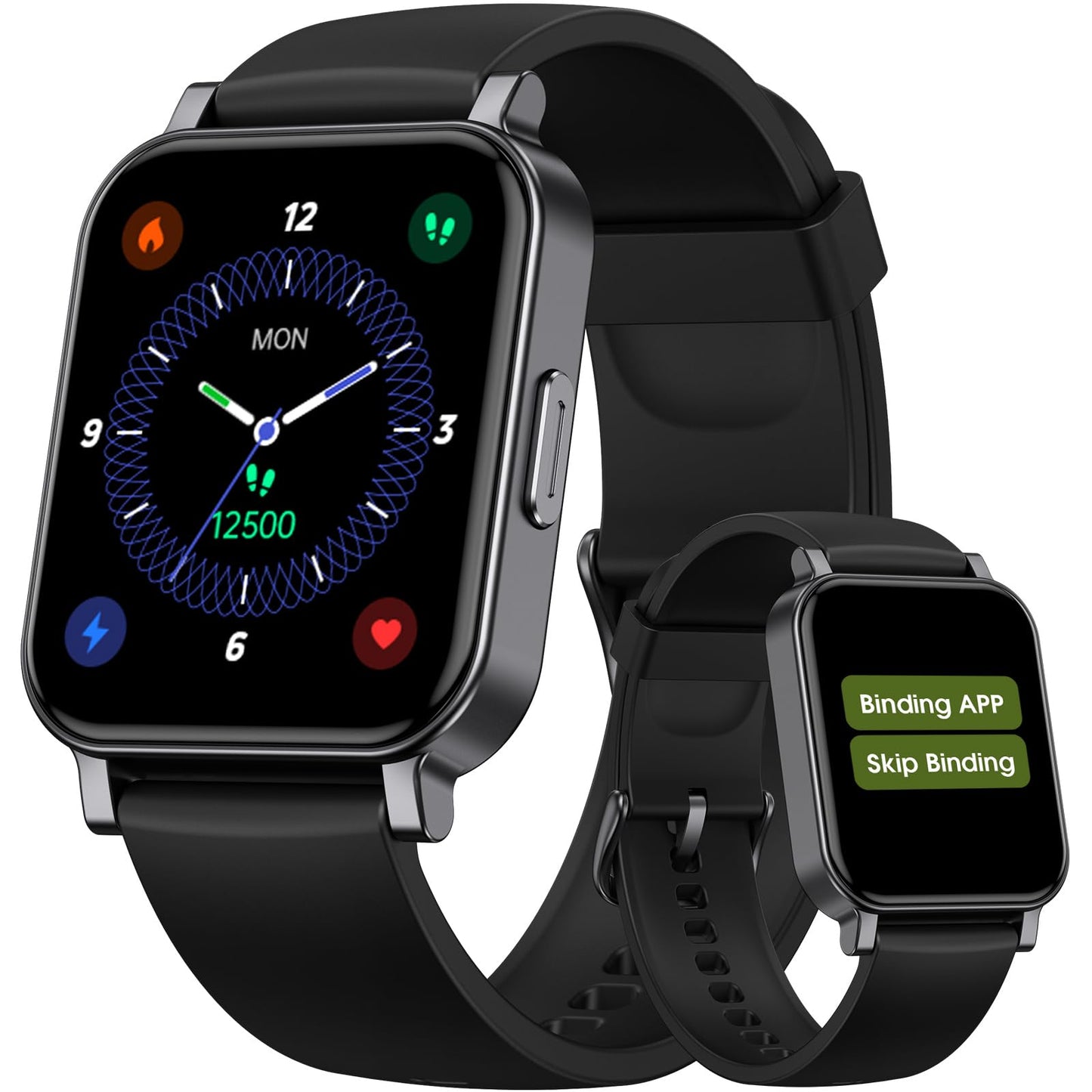 Kummel Smart Watch for Girls Boys Teens No App/Phone Required, Fitness Watches for Kids with Heart Rate, Sleep Monitor, Step Counter, Calories Tracker, Pedometer Waterproof Watch, Lightweight