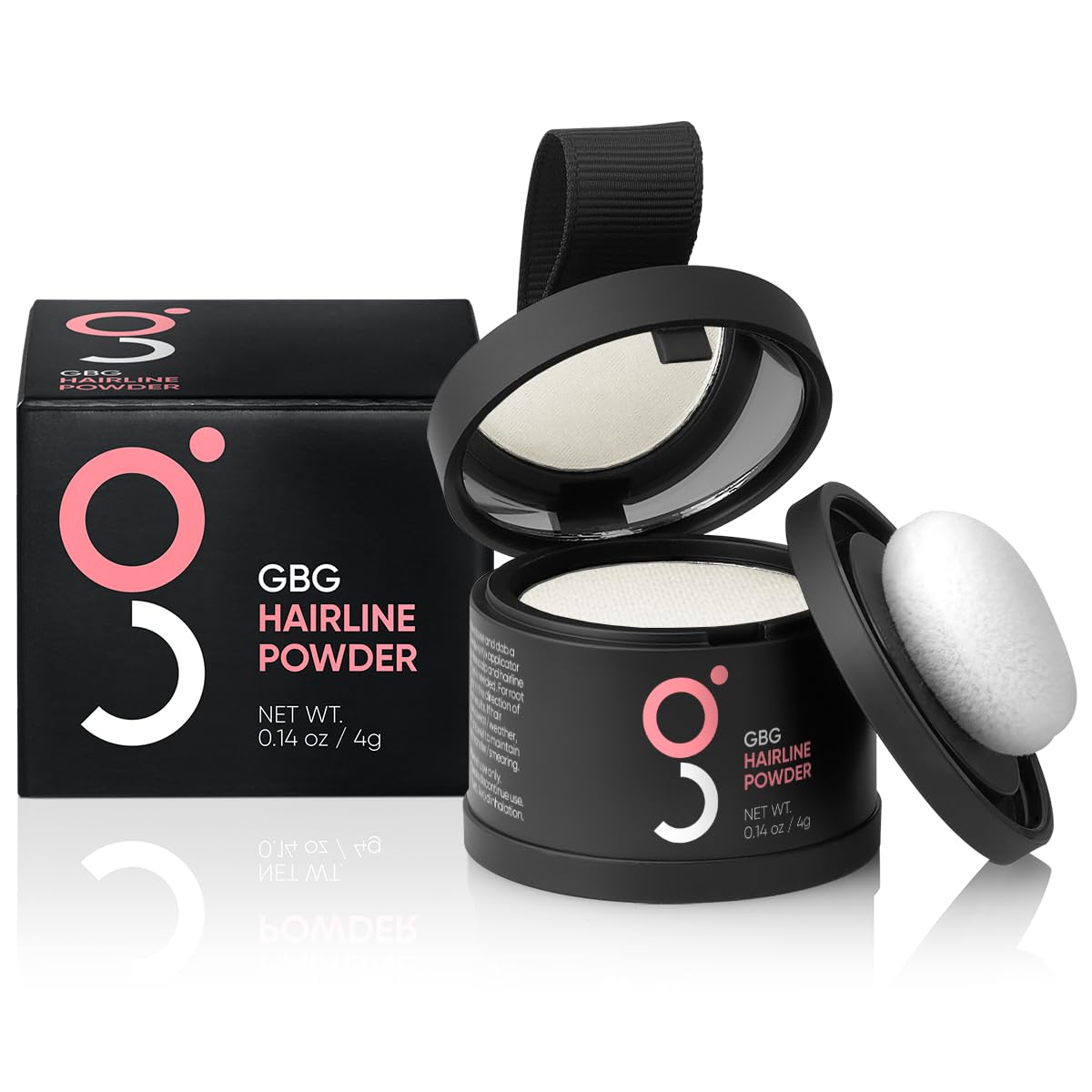 Hairline Powder Instantly Conceals Hair Loss, Root Touch Up Hair Toppers for Women & Men, Hair Fibers for Thinning Hair, Root Cover Up, Stain-Proof 48 Hour Formula (White)