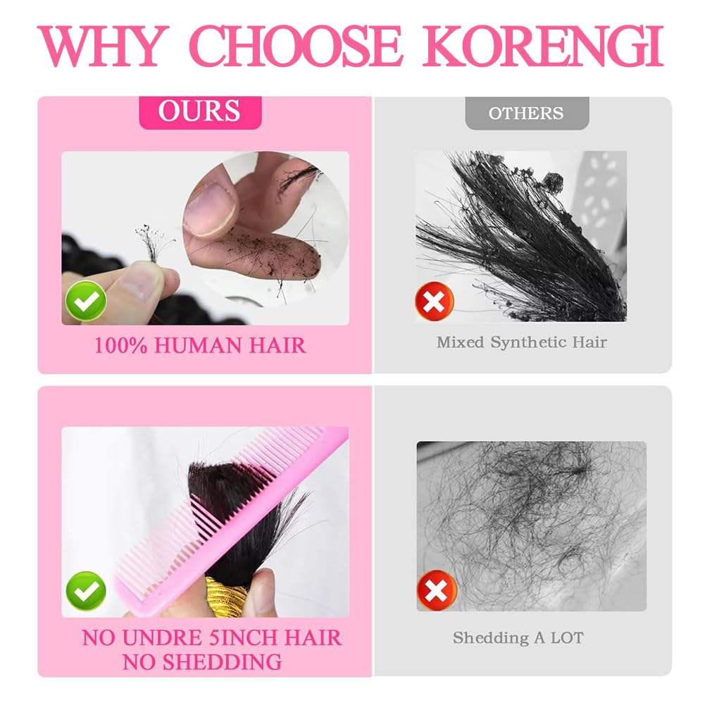 Human Braiding Hair Deep Wave Bulk Human hair for Braiding Natural Black Color No Weft Human Hair Bundles Micro Virgin Human Hair Extension for Boho Braids (100g(2bundles), 24 Inch)