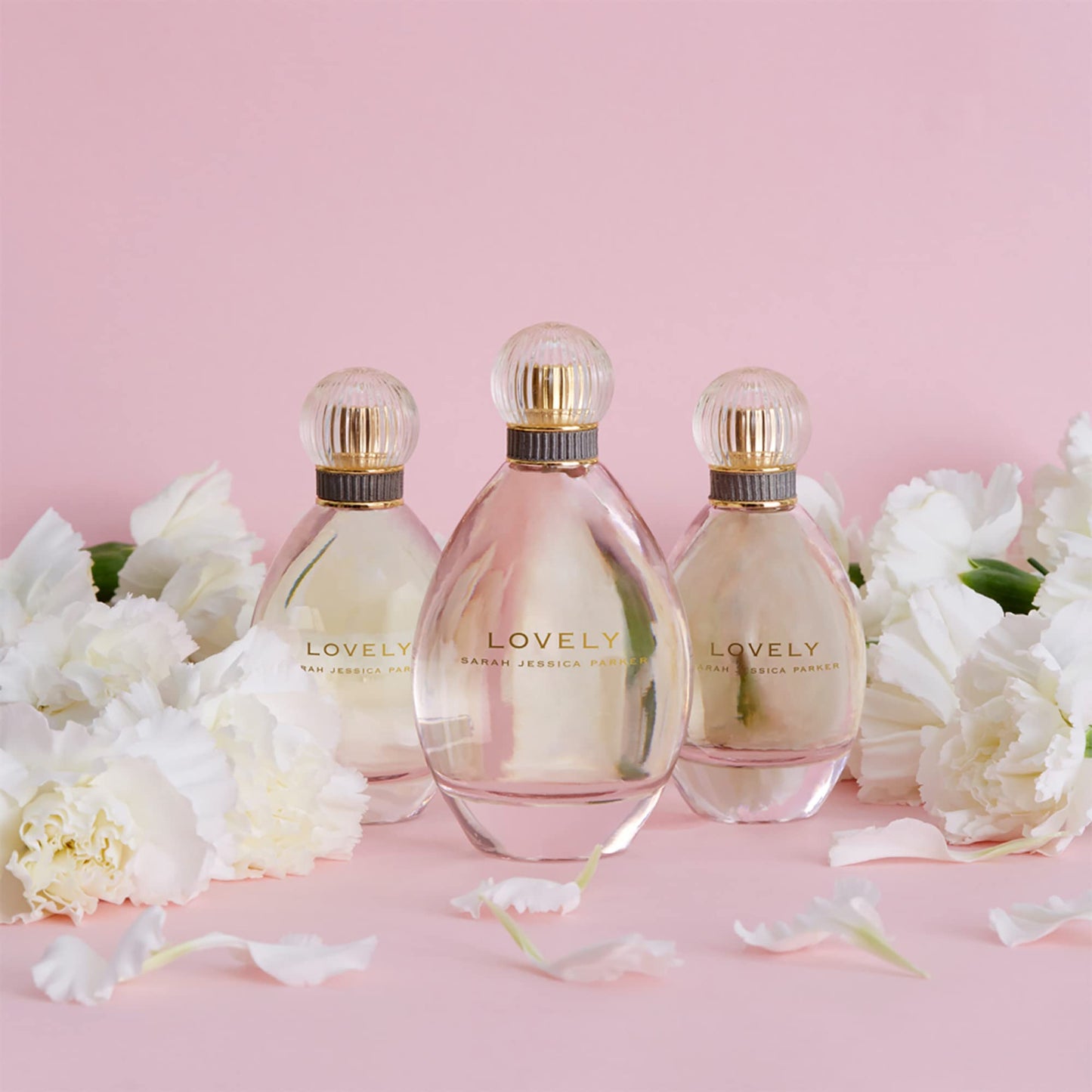 Lovely by SJP - Sweet, Floral, Musky Amber Woody Eau De Parfum Spray Fragrance for Women - With Notes of Mandarin, Bergamot, Apple, and Cedarwood - Intense, Long Lasting Scent - 3.4 oz (Pack of 3)