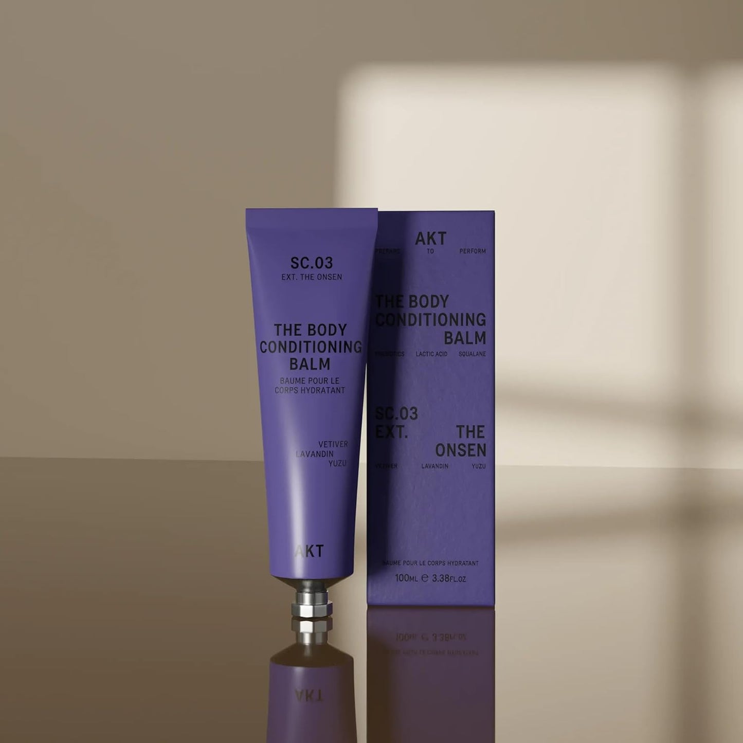 Akt The Body Conditioning Balm 3.4 Fl Oz, Firming Cream, Hydrating Body Balm with Olive Squalane & Lactic Acid, Vegan Moisturizer, Plastic Free, Sc.03 The Onsen, All Genders