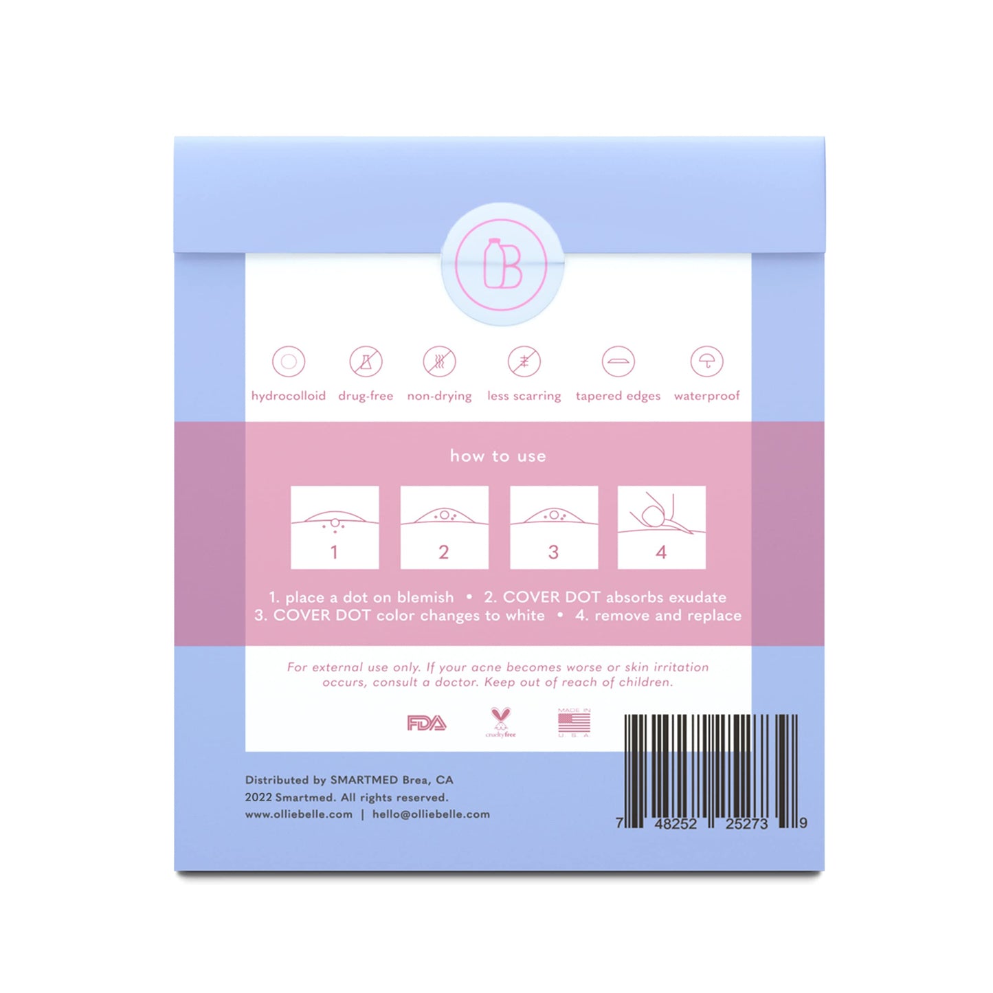 Cover Dot Acne Care (108 dots) Skin Blemish Treatment with Hydrocolloid | Oil and Pimple Absorbing | Latex-Free