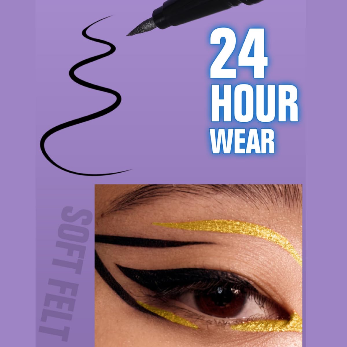 waterproof eyeliner metallic satin finish liquid eye liner pencil colorful high pigmented Red
