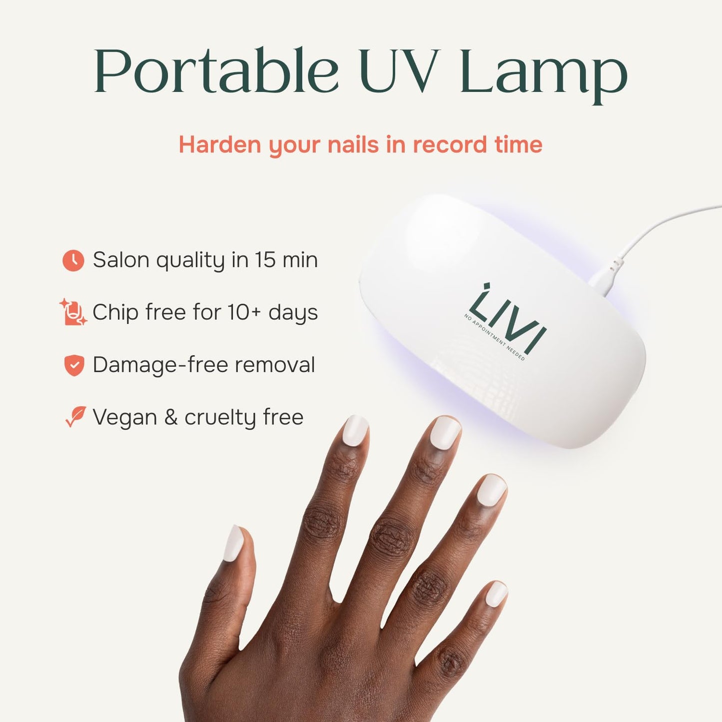 Livi Gel Manicure System with UV Light – Full Mani Kit with 40 Nail Stickers, UV Light & Mani Tools for Salon-Quality Nails at Home, Easy-to-Use DIY Starter Gel Polish Set (Not Everyone Can Be Me, XO)