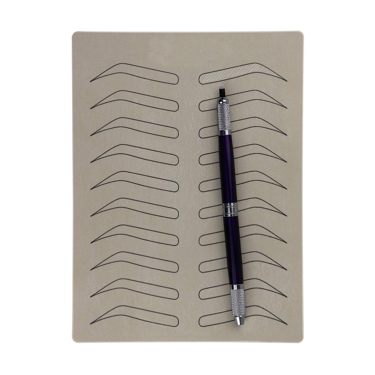 20pcs Microblading needles 18U NANO 0.16mm Blade Semi Permanent Makeup Eyebrow Tattoo Needles for Microblading Eyebrow Tattoo Manual Pen (18U-20pcs)