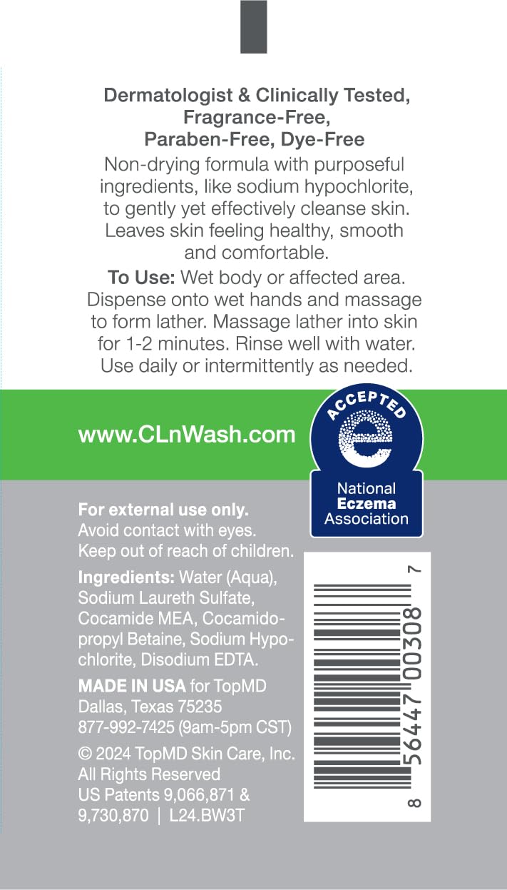 CLn Facial Moisturizer BodyWash Duo - (2) Facial Moisturizer 3.4oz & (1) BodyWash 3oz - Long lasting, lightweight, fast-absorbing, non-greasy formula. Recommended by dermatologists to lock in moisture