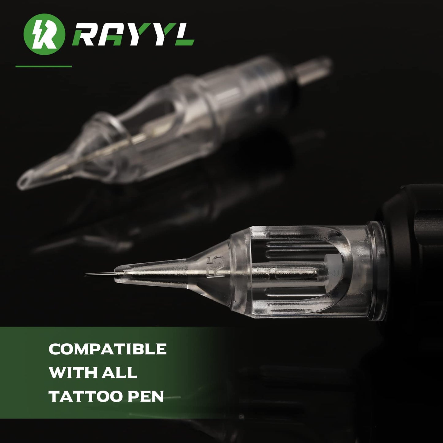 Rayyl Professional Machine Kit - CELEX Rotary Machine 2PCS Tattoo Power 40PCS Needles for Beginners & Experienced Artist