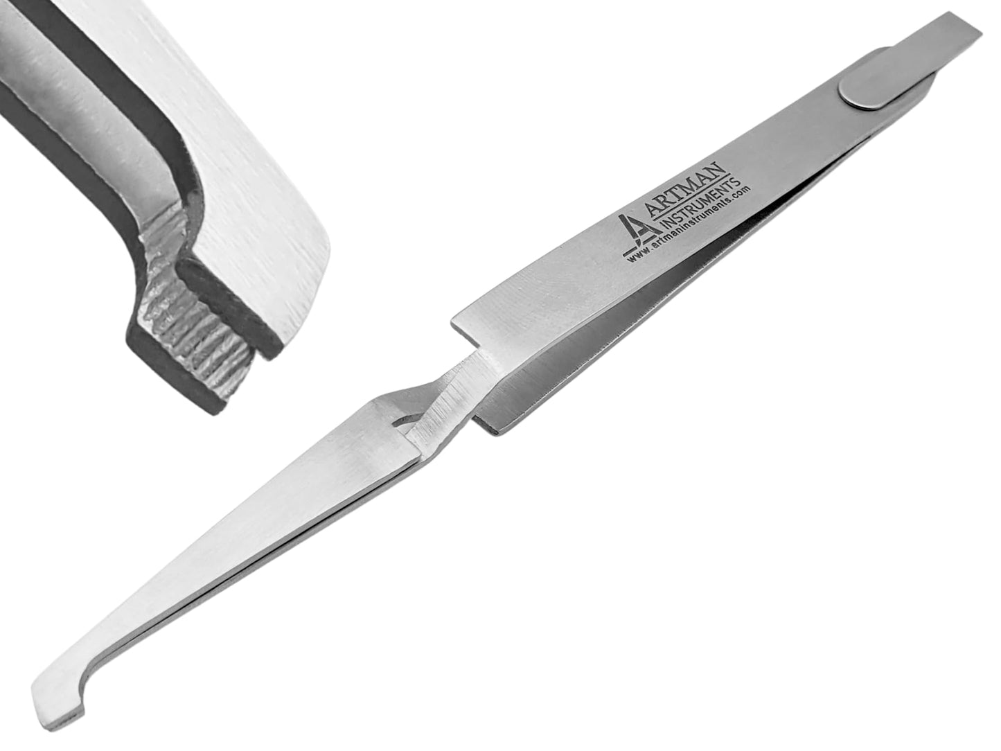 Orthodontic Bracket Placer Bracket Self Holder Tweezers | Bracket Placer Bracket Holder | Pliers Stainless Steel by Orthodontic Instruments ARTMAN Brand (1)
