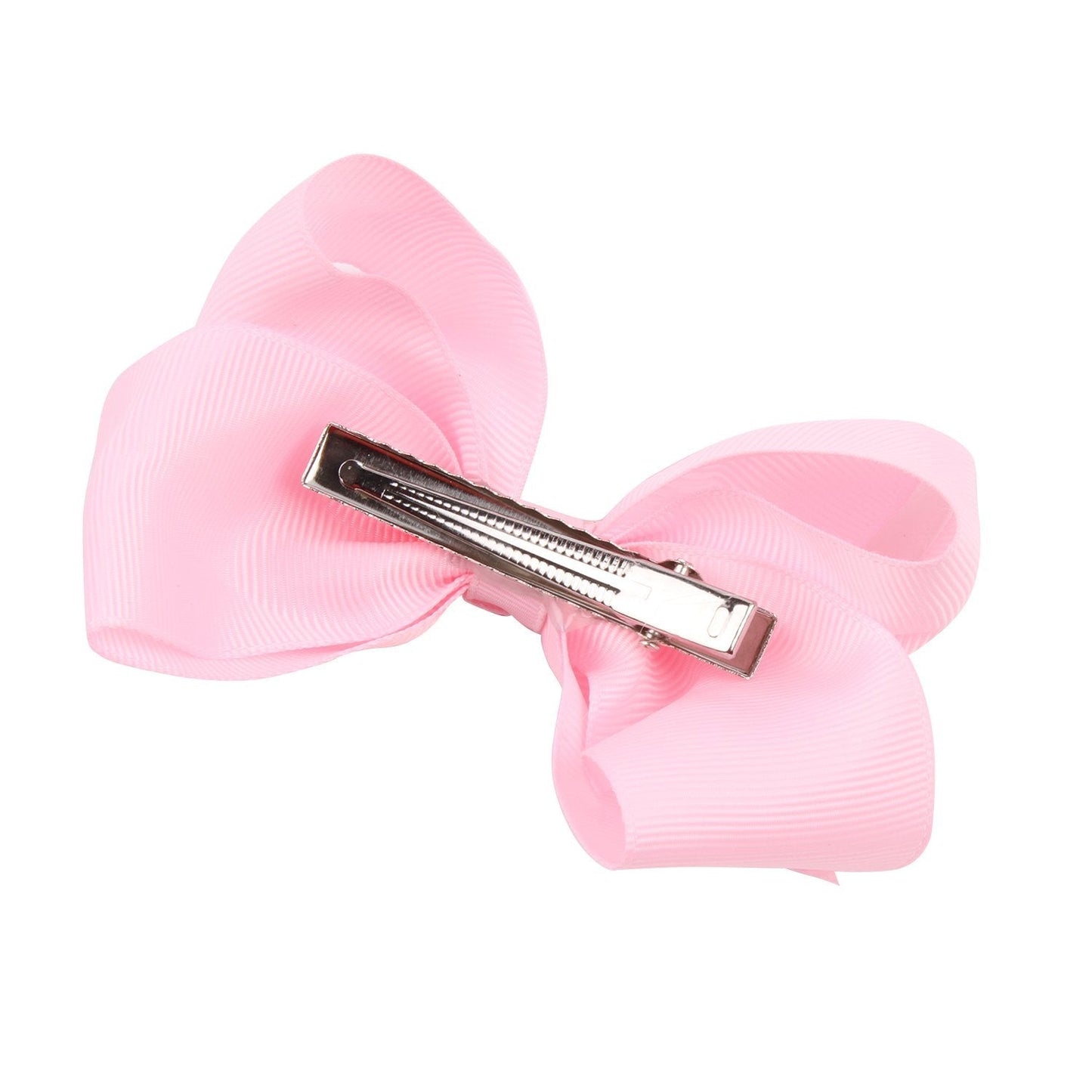 4 Inch Boutique Girls Hair Bows Hair Clips for Baby Girls Toddlers 12 Pcs Solid Color (Shocking hot pink)