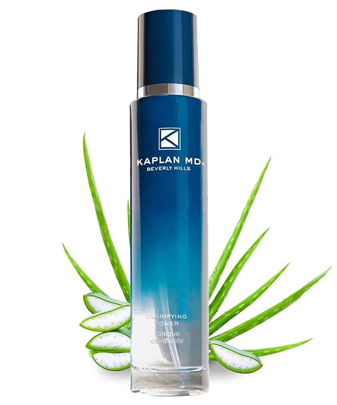 Kaplan MD Clarifying Toner – Hydrating Toner for Face with Hyaluronic Acid, Rosewater, & Aloe Vera – Face Mist for All Skin Types & Pore Tightening and Skin Texture Refining – 3.4 fl oz