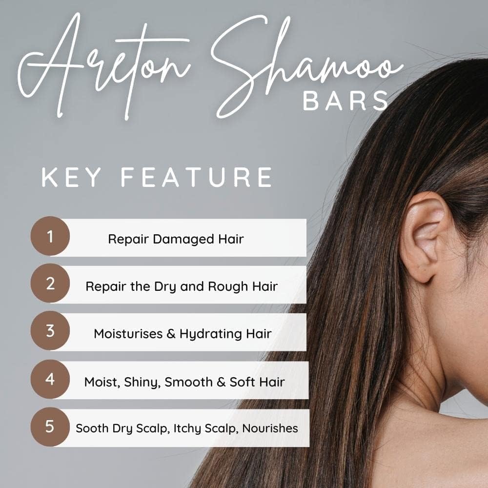HandMade Shampoo Bar – 2 in 1 Shampoo Bar And Conditioner For Dry Hair, Hair Nourishment, Prevents Spilt Ends With Plant Based Hydrating SLS Free Shampoo Bar (Marshmallow)