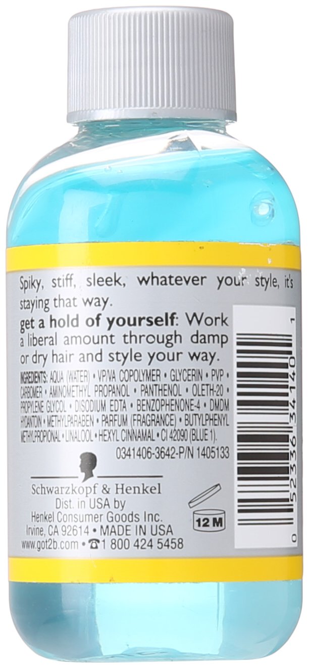 Got2b Spiked-Up Max-Control Styling Gel for Unisex, 2.5 Ounce