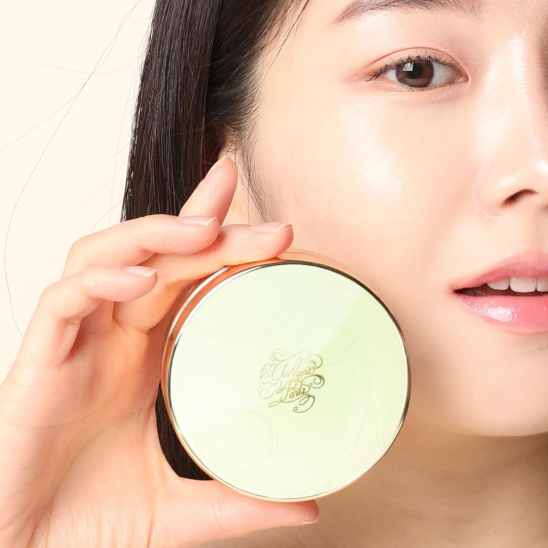 CHALLANS de PARIS CUSHION de LUNAR EXCELLENCE Cream Foundation, Beyond Wear Perfecting Cushion, Flawless Coverage of Skin Imperfections and Uneven Skin Tone (23 Medium Beige)