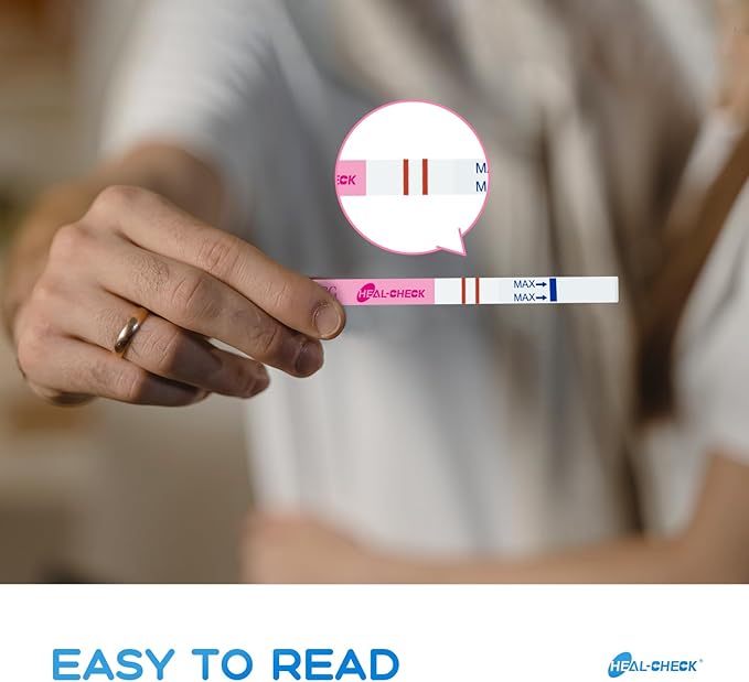 Ovulation Test Strips 25 and Pregnancy Tests 10, HEAL-CHECK Bulk Ovulation Predictor Kit for Women TTC, Over 99% Accuracy, Easy to Use at Home, Individually Wrapped, FSA HSA | 25LH+10HCG+35 Urine Cup