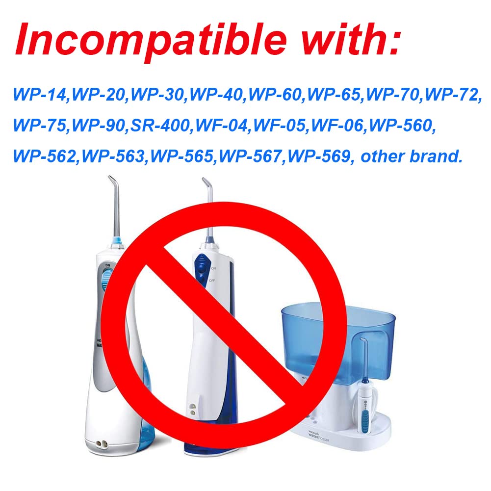 Flosser Replacement Tips for Waterpik Water Flosser, Reach Flosser Refill Heads Replacement Heads for Waterpik, Compatible with Waterpik Oral Irrigator & Dental Flosser (Nosal Wash Tips)
