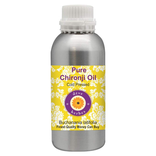 Deve Herbes Pure Chironji Oil (Buchanania latifolia) 100% Natural Therapeutic Grade Cold Pressed 1250ml (42.2 oz)