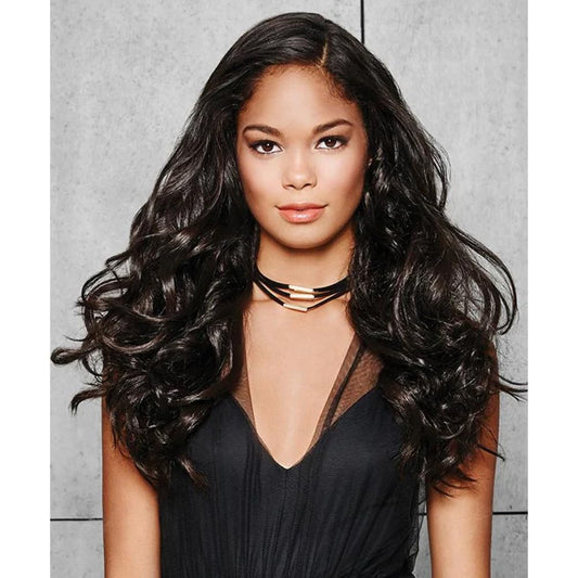 22" Wavy Fineline Extensions Color R14/88H GOLDEN WHEAT - Hairdo Hairpieces 4 Piece Kit Clip In Tru2Life Heat Friendly Synthetic Fine Hair Flat Iron Curl Blow Dry