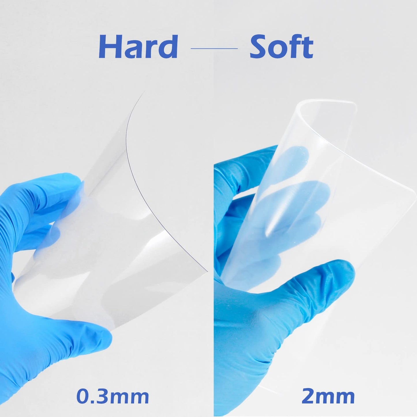 Dental Soft Splint 10pcs, 2.0 mm Dental Lab Splint Thermoforming Material for Vacuum Forming Machine 5'' x 5''