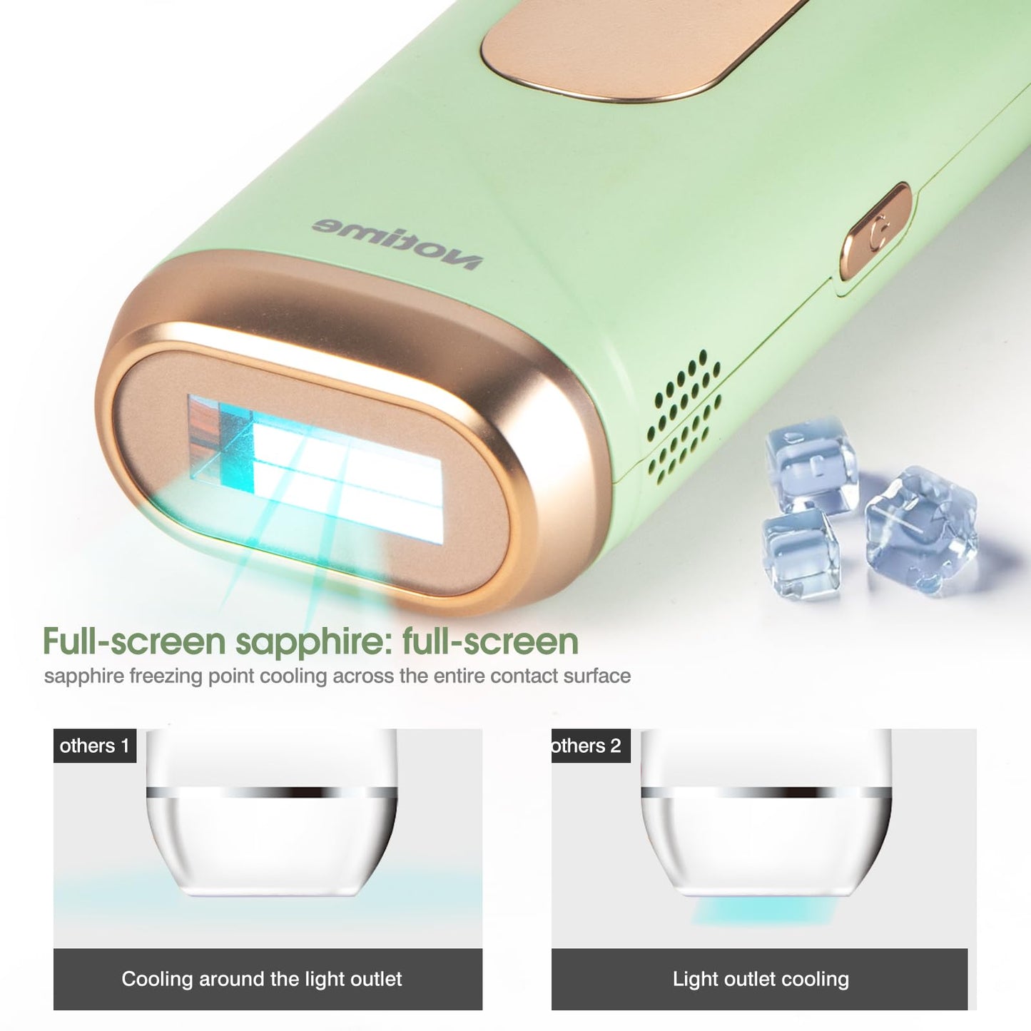 ICELADY Cooling Hair Removal Device, Hair Removal for Women and Men, Painless Permanent Hair Removal System on Full Body