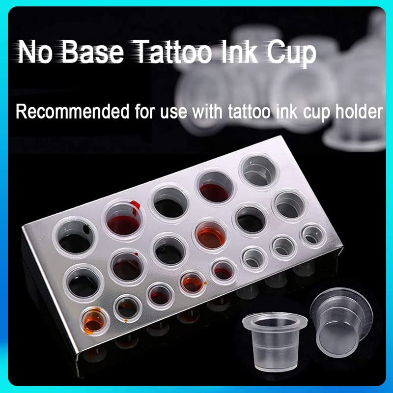 Ink Caps Cups NAQASE 300Pcs Pigment Cups Mixed Sizes Microblading Ink Cups Disposable Tattoo Ink Containers Pigment Caps Cups for Tattoo Ink