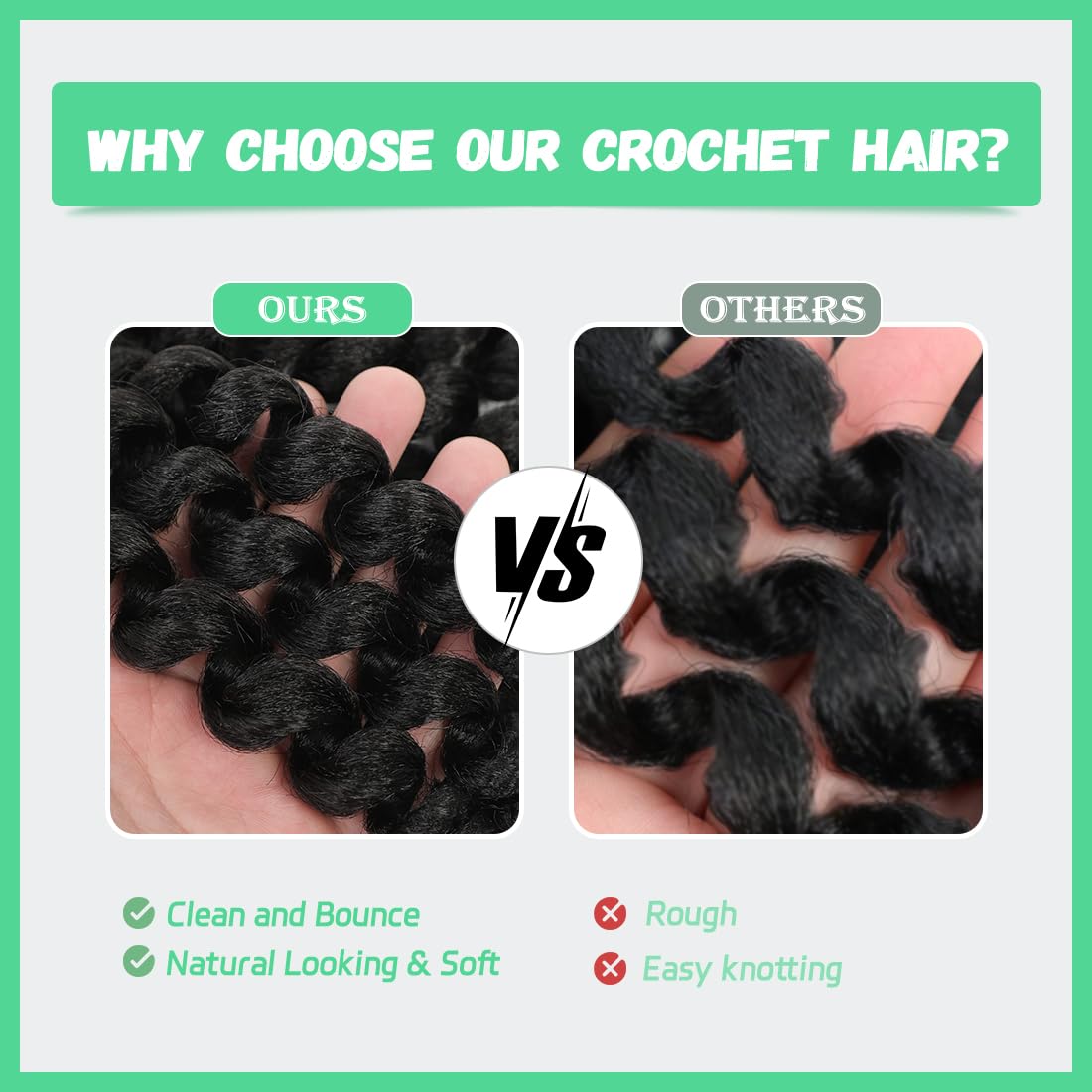 Jamaican Bounce Crochet Hair 8 Inch Crochet Curly Hair For Black Women 3 Pack Jumpy Wand Curl Crochet Hair Short Jamaican Twist Braiding Hair Extensions(8 Inch (Pack of 3),Tgray)