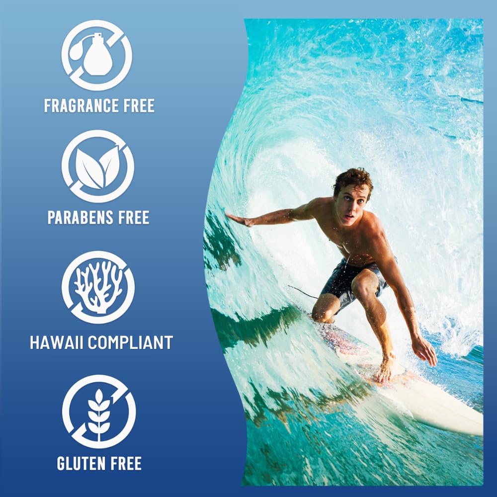 Coral Isles Sunscreen SPF 50 | Hawaii Compliant as Reef Safe | Octinoxate & Oxybenzone Free | Broad Spectrum UVA/UVB Protection | Water Resistant 80 Min. | Fragrance Free | 32 Fl Oz Quart w/Pump
