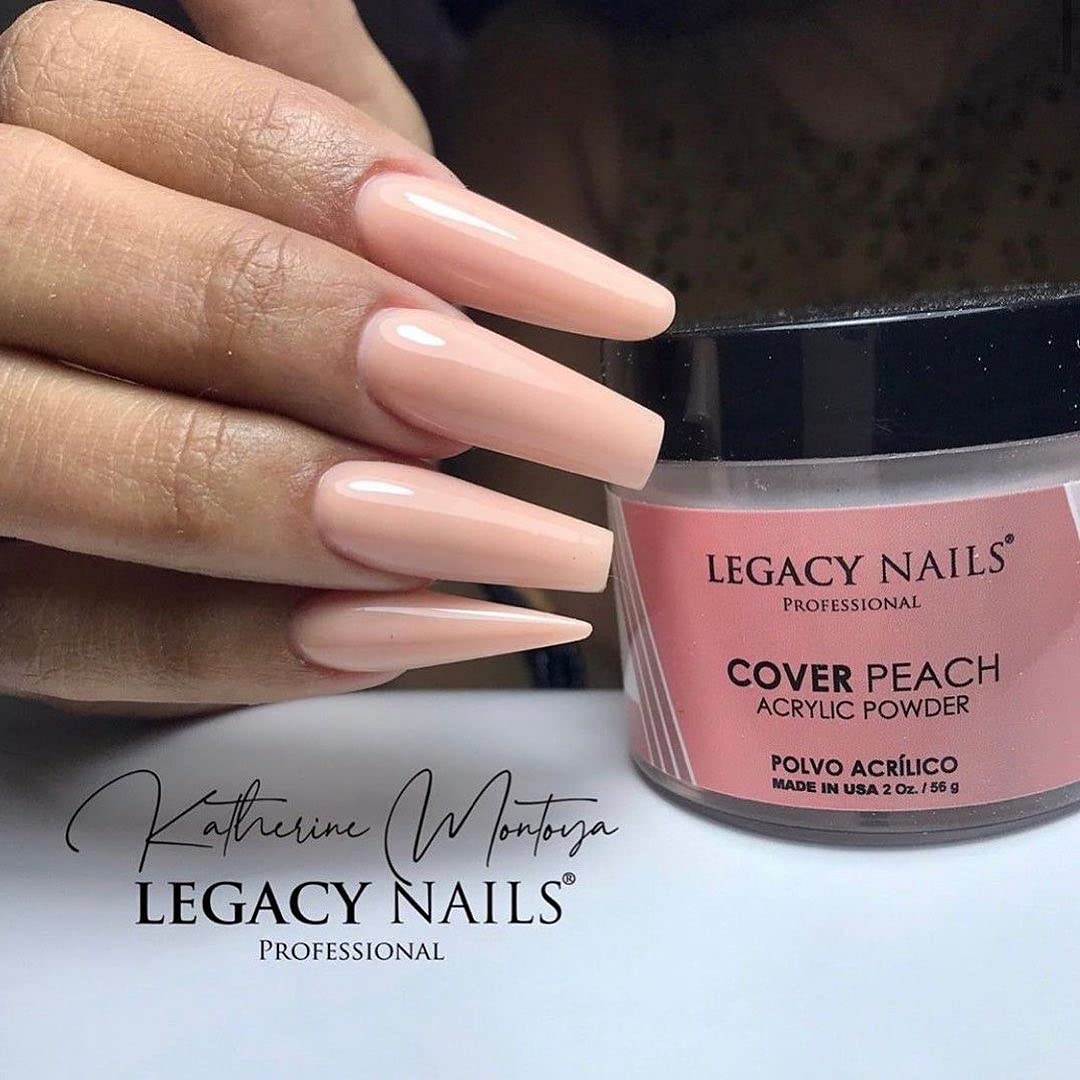 Legacy Nails Professional Cover Acrylic Powder, 1 Lb - Ideal For French Nail Art, Create Nail Art, Nail Extension That Provide a Healthy, Natural Look To Nails (COVER PEACH)