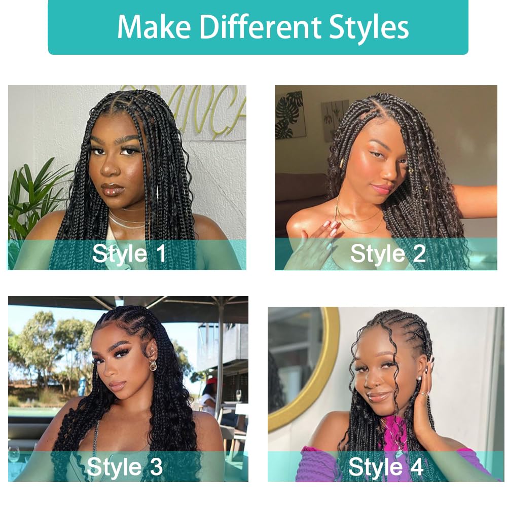 Human Braiding Hair Deep Wave Bulk Human Hair for Braiding 100g 2Bundles/Pack No Weft Curly Braiding Hair Bulk Curly Human Hair for Boho Braids (Natural Black, 28 Inch)