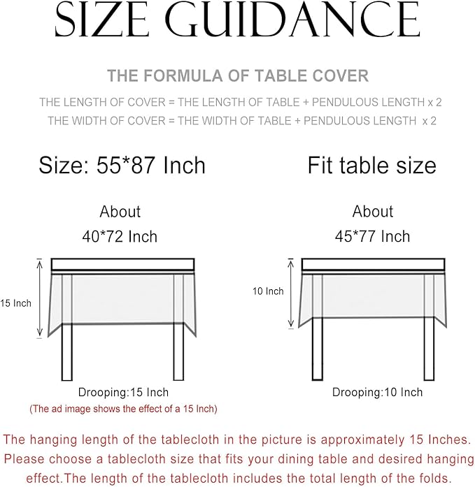 patdrea Designer Vintage Linen Tablecloth for Rectangle Table,French Soft Durable Floral Tablecloths,Colorful Table Cover for Kitchen Dining,Parties,Christmas,Thanksgiving,Party,55"x87"-Puno
