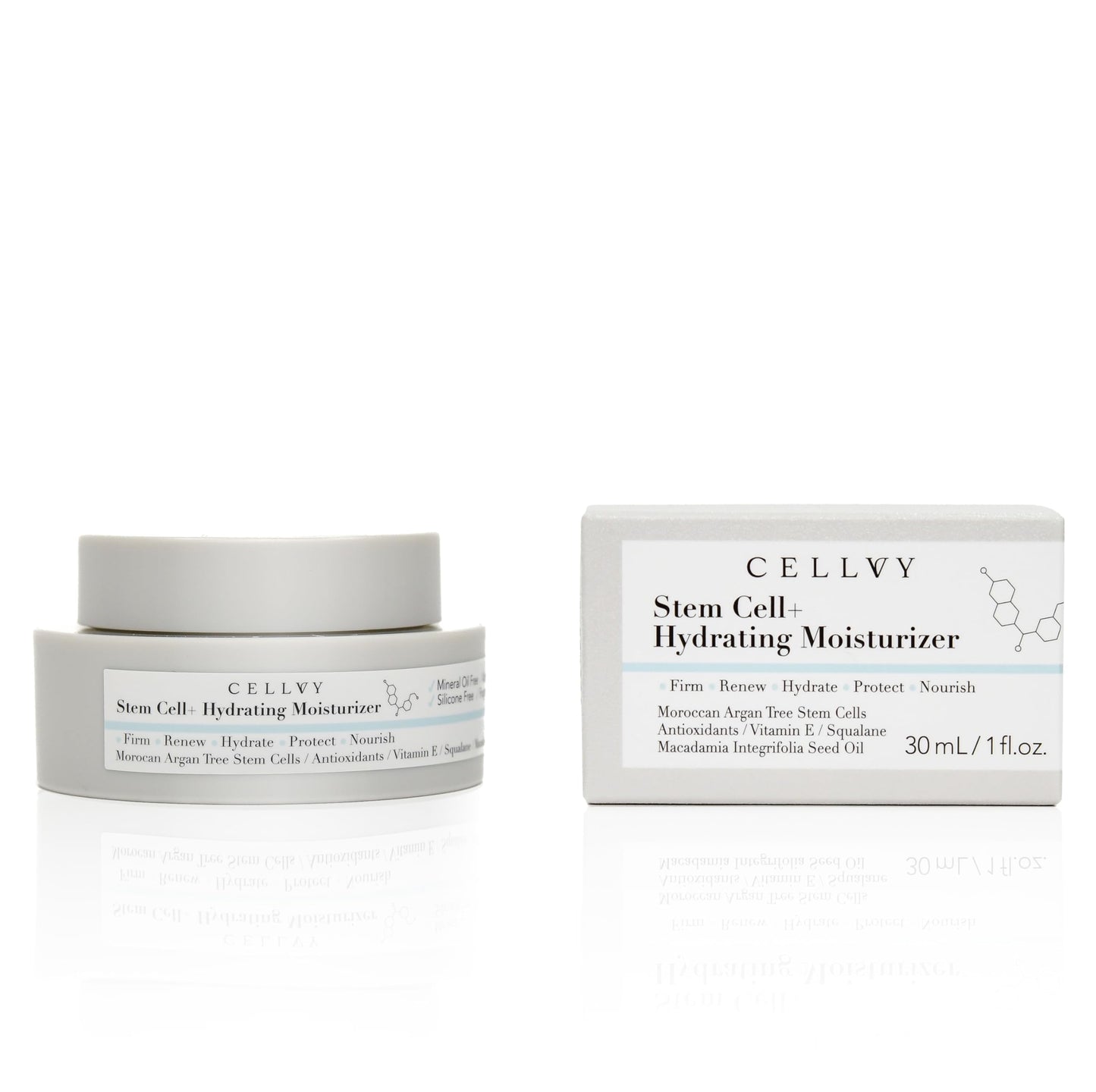 CELLVY Hydrating Moisturizer w/Moroccan Argan Tree Stem Cells, Squalane & Antioxidants, Lightweight Anti-Aging Face Cream, Firms, Repairs